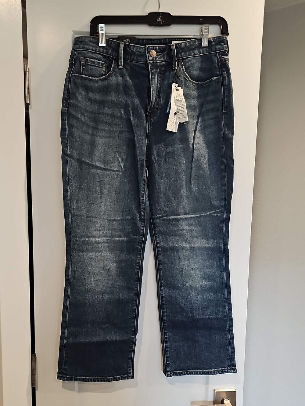 Treasure & Bond Dark Wash Cropped Ankle Jeans